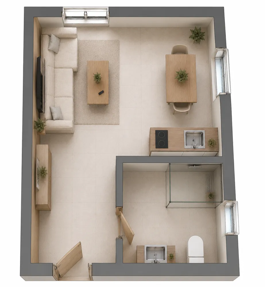 1 Zimmer Wohnung mit 22 m² in Neumünster – Bild 7