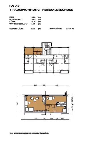 1 Zimmer Wohnung mit 35 m² in Dresden – Bild 2
