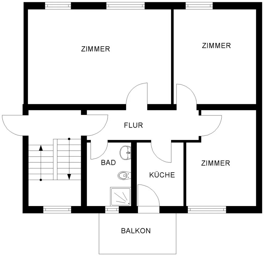 3 Zimmer Wohnung mit 70 m² in Bochum – Bild 2