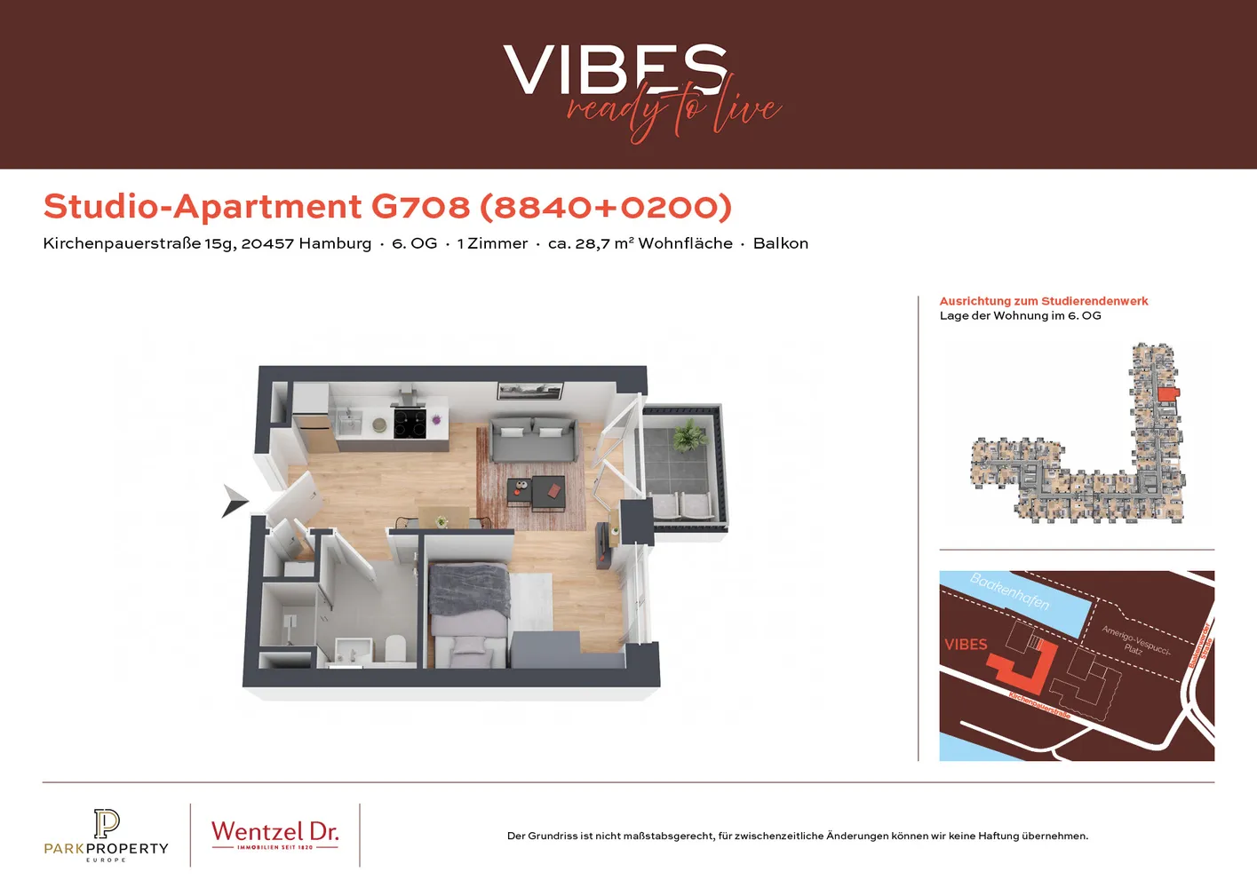 1 Zimmer Wohnung mit 29 m² in Hamburg – Bild 12