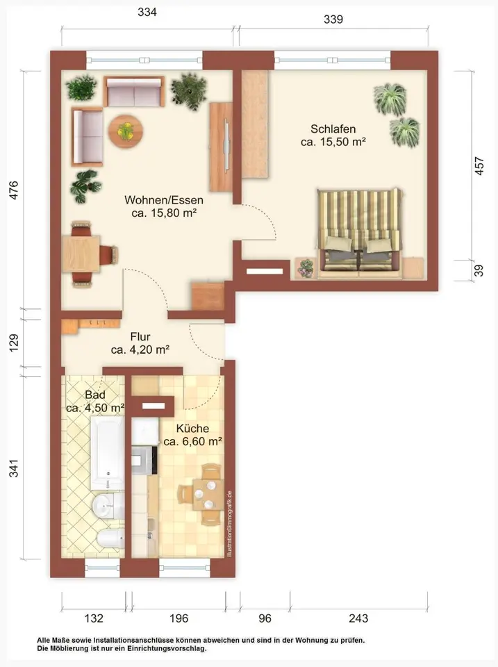 2 Zimmer Wohnung mit 46 m² in Görlitz – Bild 5