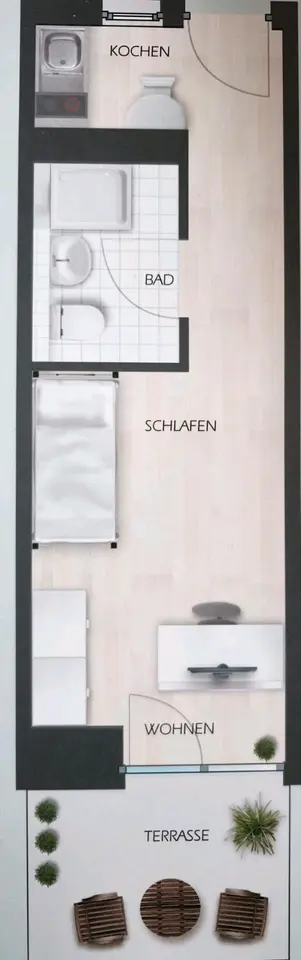 Studio mit 18 m² in Regensburg – Bild 9