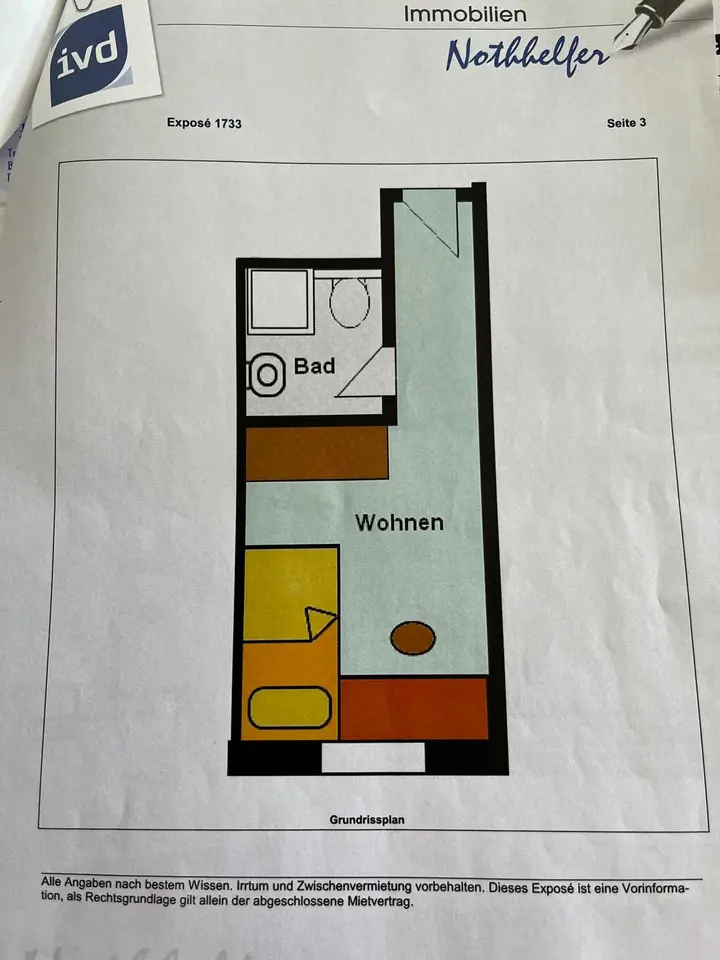 Studio mit 17 m² in Neu-Ulm – Bild 5