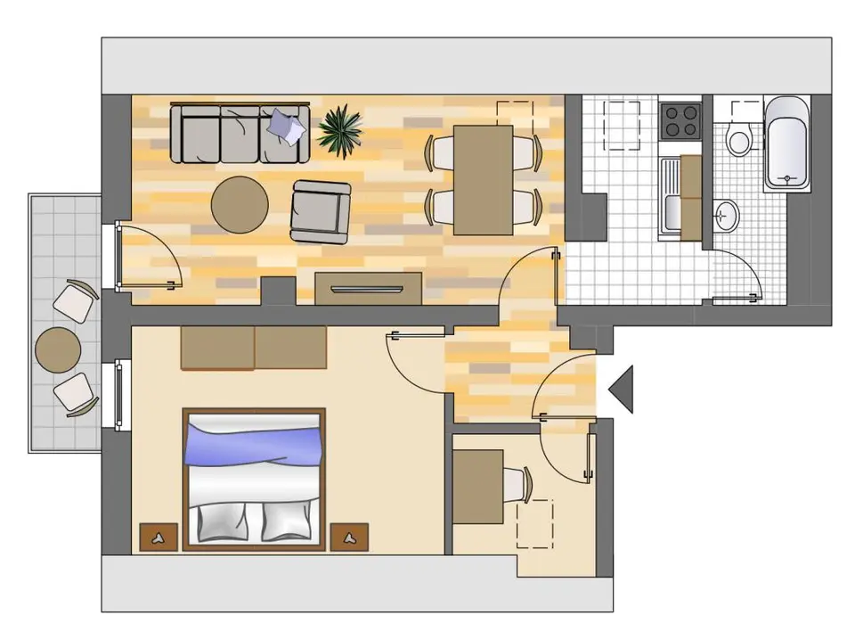 Studio mit 32 m² in Hamm – Bild 5