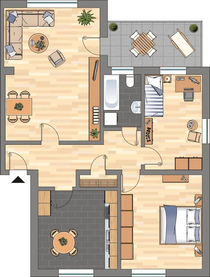Studio mit 32 m² in Hamm – Bild 6