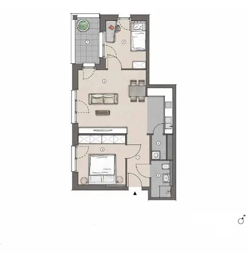 3 Zimmer Wohnung mit 71 m² in Frankfurt am Main – Bild 12