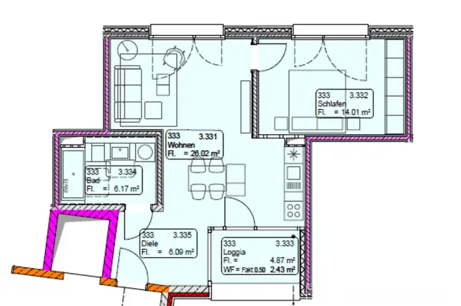 2 Zimmer Wohnung mit 55 m² in München – Bild 10