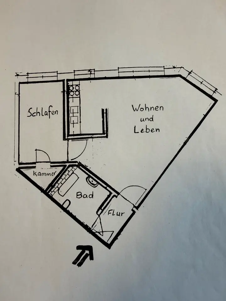 2 Zimmer Wohnung mit 50 m² in Neumünster – Bild 8