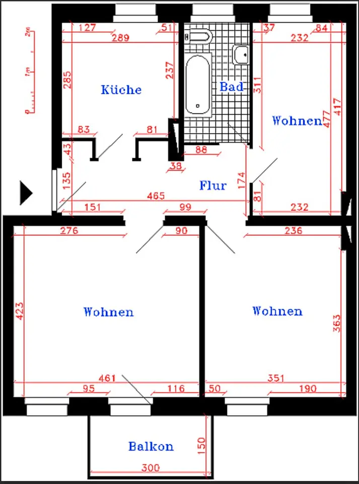 3 Zimmer Wohnung mit 58 m² in Brandenburg an der Havel – Bild 5
