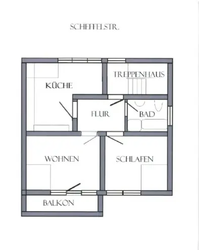 2 Zimmer Wohnung mit 65 m² in Düsseldorf – Bild 2