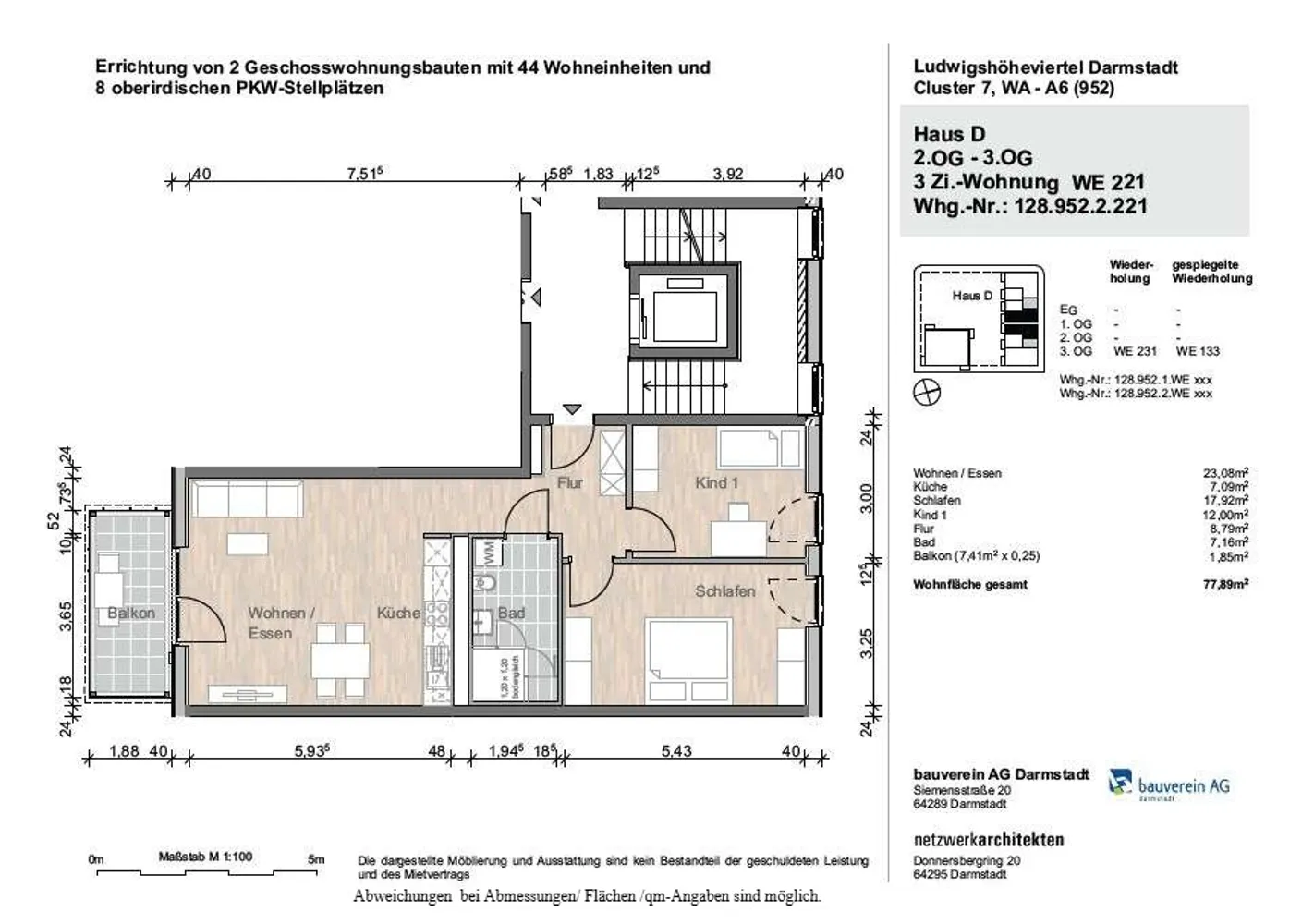 3 Zimmer Wohnung mit 78 m² in Darmstadt – Bild 11