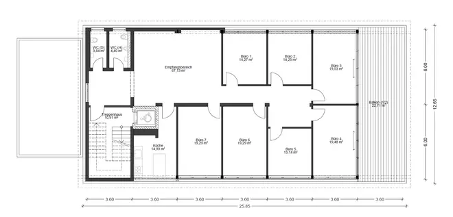 6 Zimmer Wohnung mit 233 m² in Augsburg – Bild 2