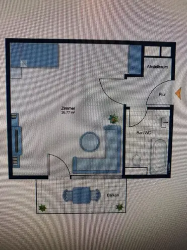 1 Zimmer Wohnung mit 28 m² in München – Bild 2