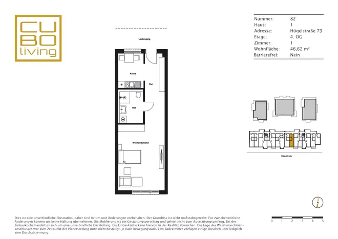 1 Zimmer Wohnung mit 47 m² in Darmstadt – Bild 7