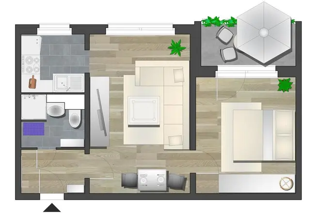 2 Zimmer Wohnung mit 46 m² in Chemnitz – Bild 5