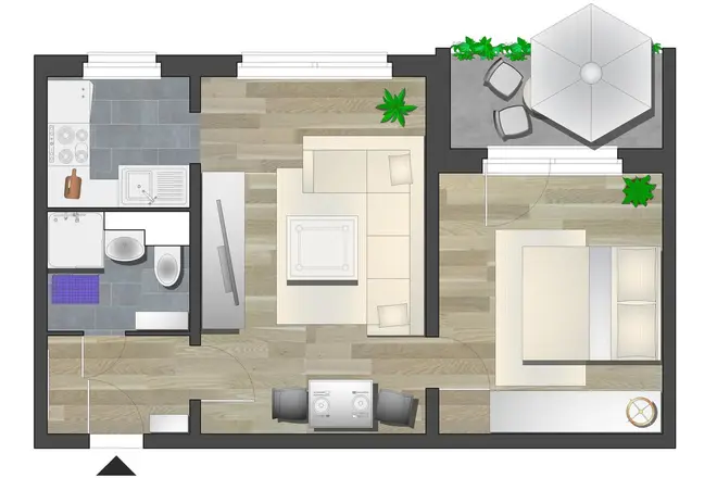 2 Zimmer Wohnung mit 46 m² in Chemnitz – Bild 6