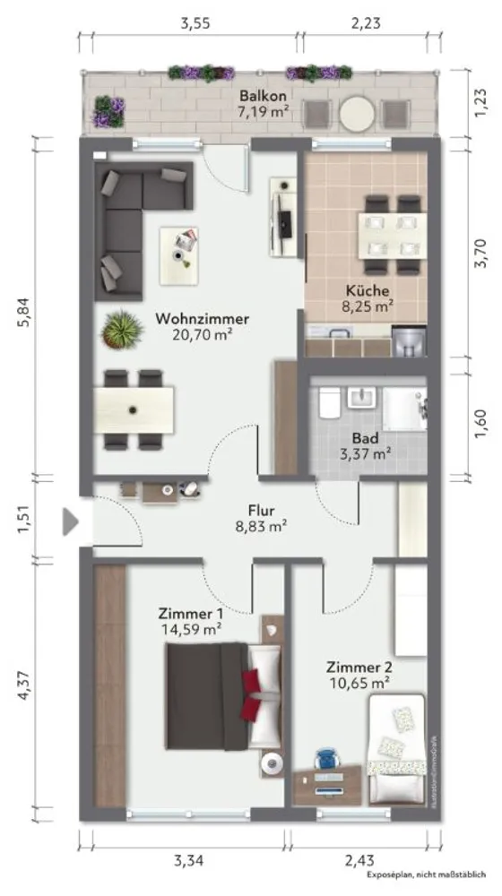 3 Zimmer Wohnung mit 70 m² in Görlitz – Bild 3