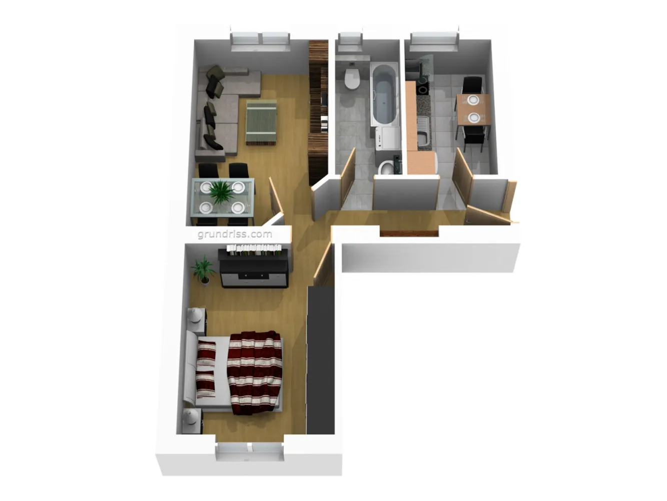 2 Zimmer Wohnung mit 42 m² in Magdeburg – Bild 2