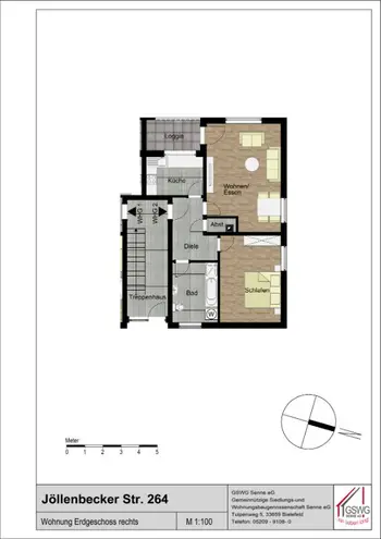 2 Zimmer Wohnung mit 64 m² in Bielefeld – Bild 2