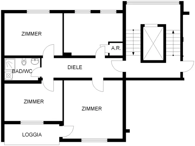 3 Zimmer Wohnung mit 81 m² in Hagen – Bild 2
