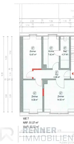 WG-Zimmer mit 54 m² in Nürnberg – Bild 10
