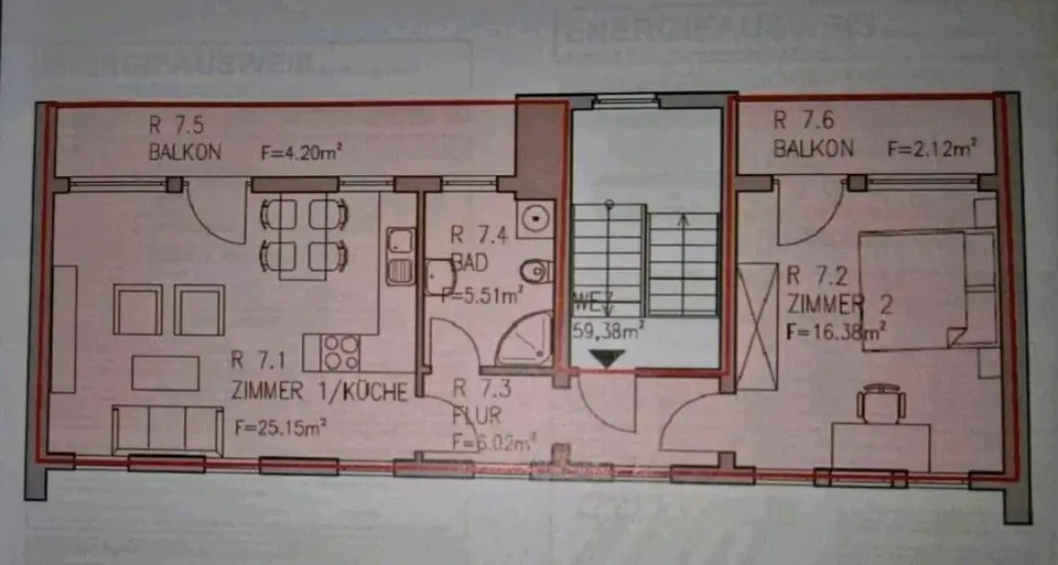 2 Zimmer Wohnung mit 59 m² in Stralsund – Bild 4