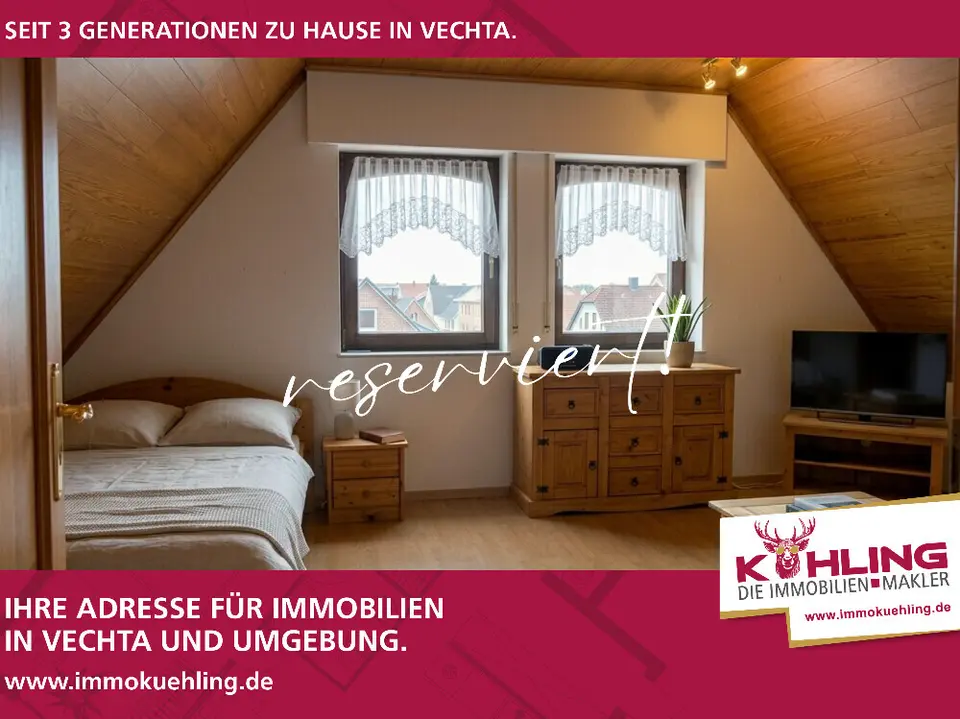 2 Zimmer Wohnung mit 36 m² in Vechta – Bild 2