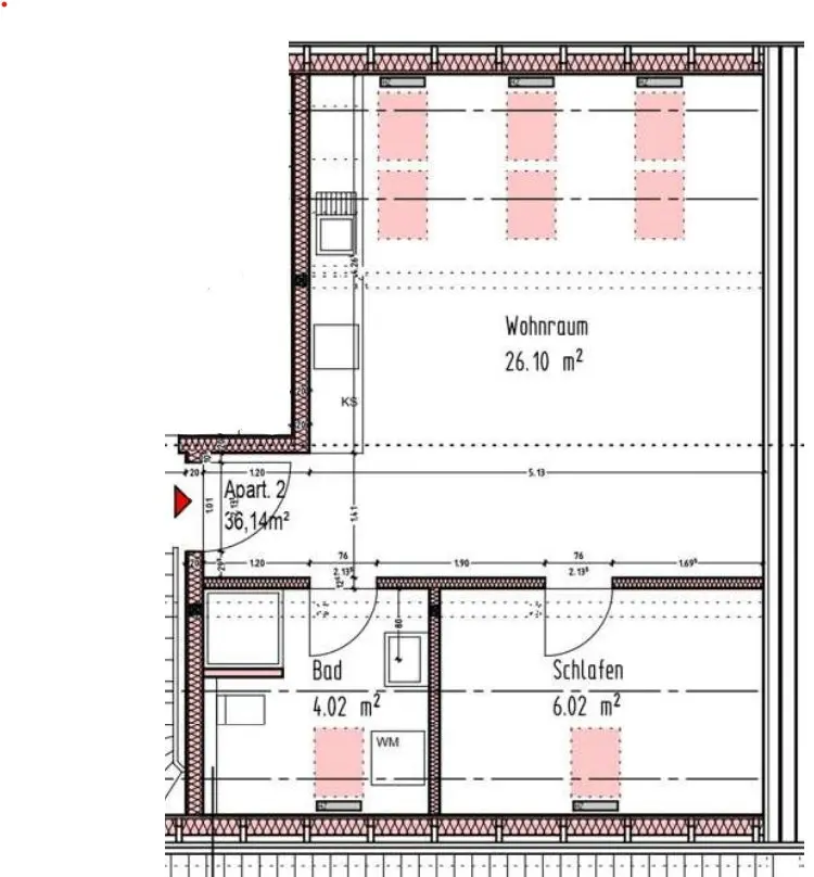 2 Zimmer Wohnung mit 36 m² in Vechta – Bild 3
