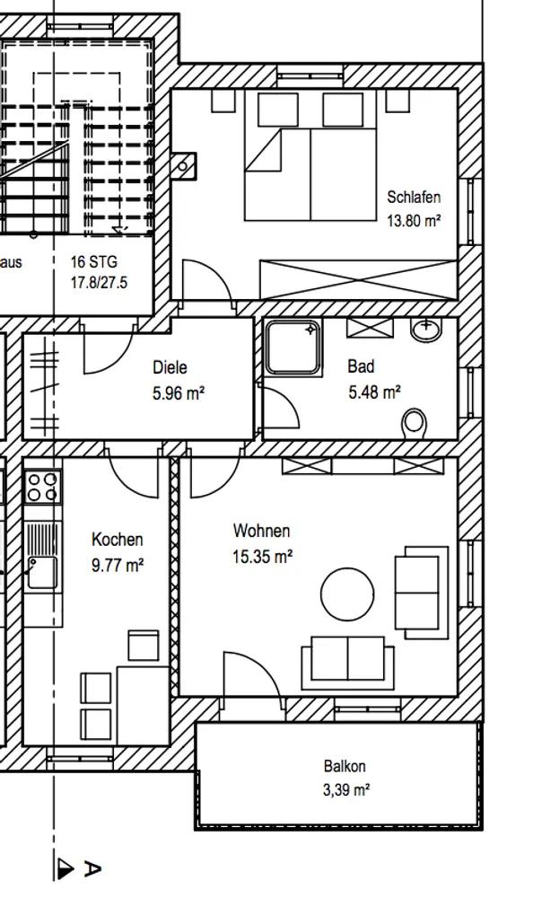 2 Zimmer Wohnung mit 53 m² in Passau – Bild 10