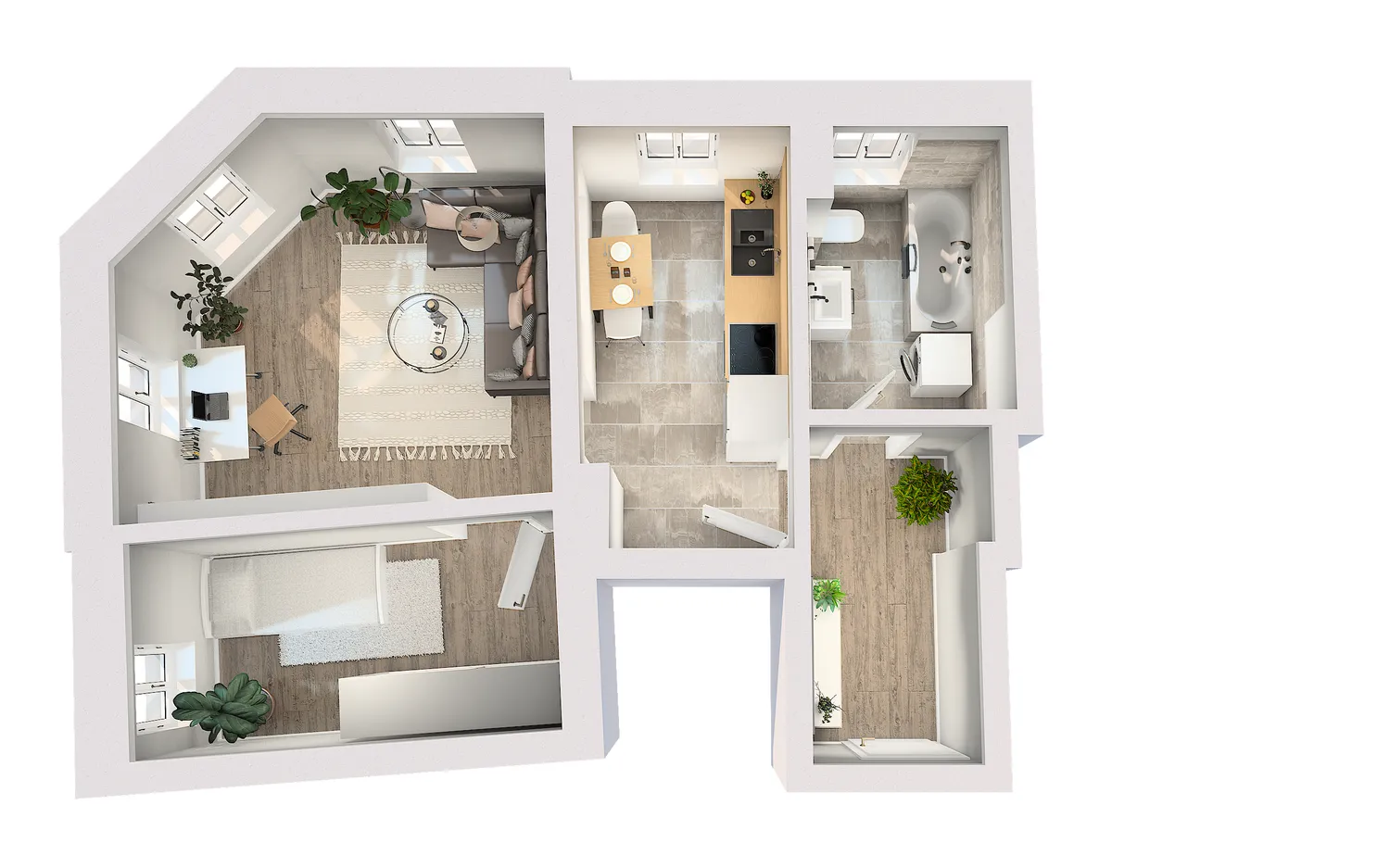 2 Zimmer Wohnung mit 50 m² in Dresden – Bild 2