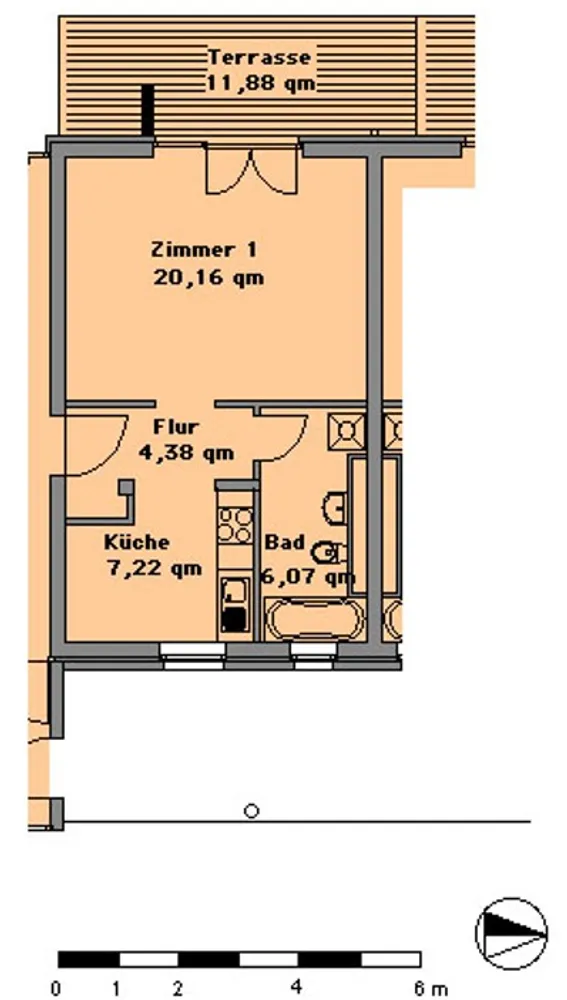 1 Zimmer Wohnung mit 44 m² in Halle (Saale) – Bild 7