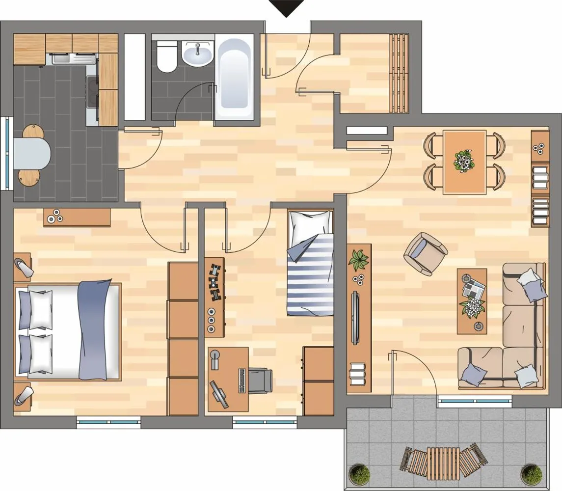 3 Zimmer Wohnung mit 66 m² in Siegen – Bild 8