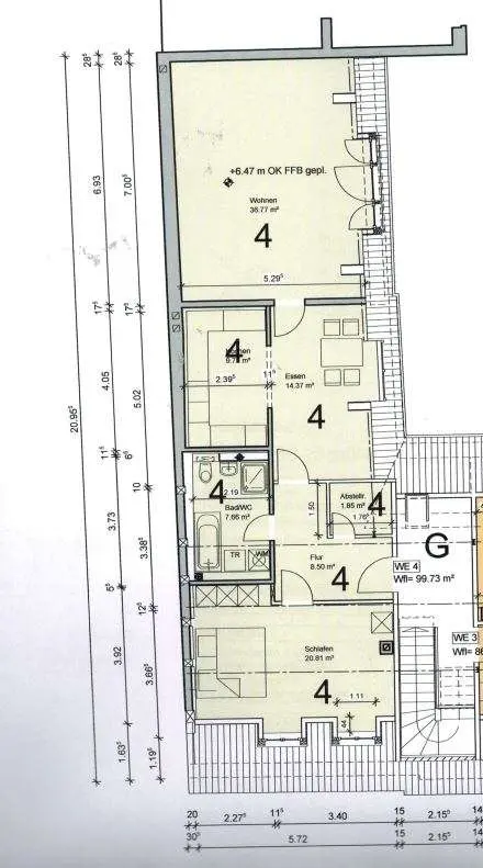 3 Zimmer Wohnung mit 106 m² in Brandenburg an der Havel – Bild 5
