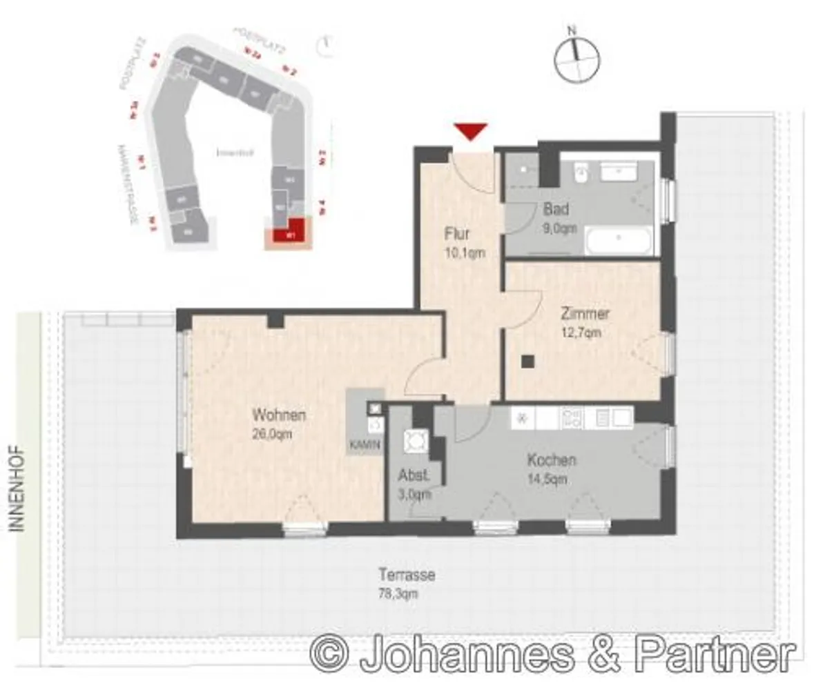 2 Zimmer Wohnung mit 102 m² in Dresden – Bild 5