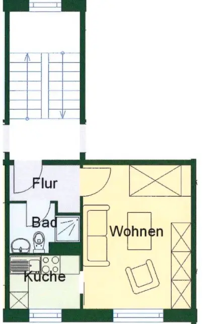 2 Zimmer Wohnung mit 26 m² in Wernigerode – Bild 4