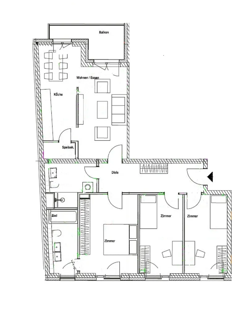 4 Zimmer Wohnung mit 93 m² in Leipzig – Bild 3