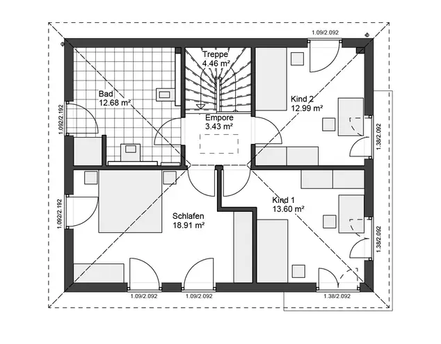 3 Zimmer Haus mit 132 m² in Recklinghausen – Bild 3