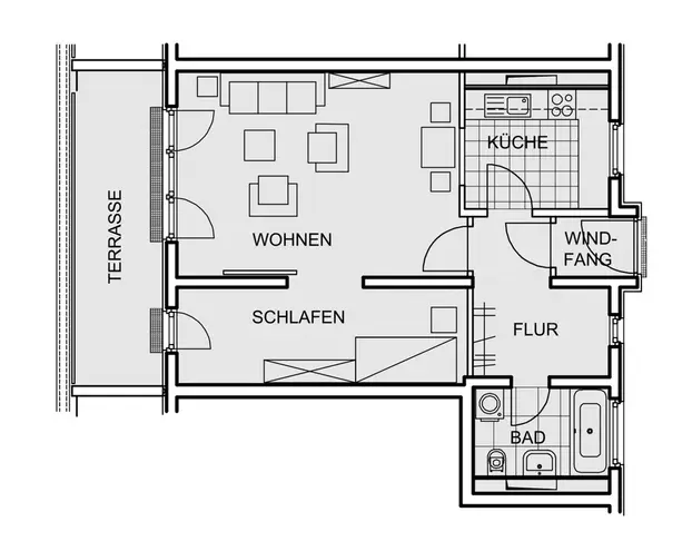 2 Zimmer Wohnung mit 60 m² in Leipzig – Bild 2