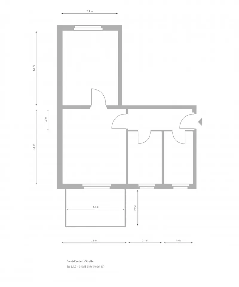 2 Zimmer Wohnung mit 52 m² in Lutherstadt Wittenberg – Bild 5