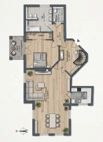 3 Zimmer Wohnung mit 166 m² in Wiesbaden – Bild 10