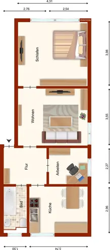 3 Zimmer Wohnung mit 60 m² in Bielefeld – Bild 7
