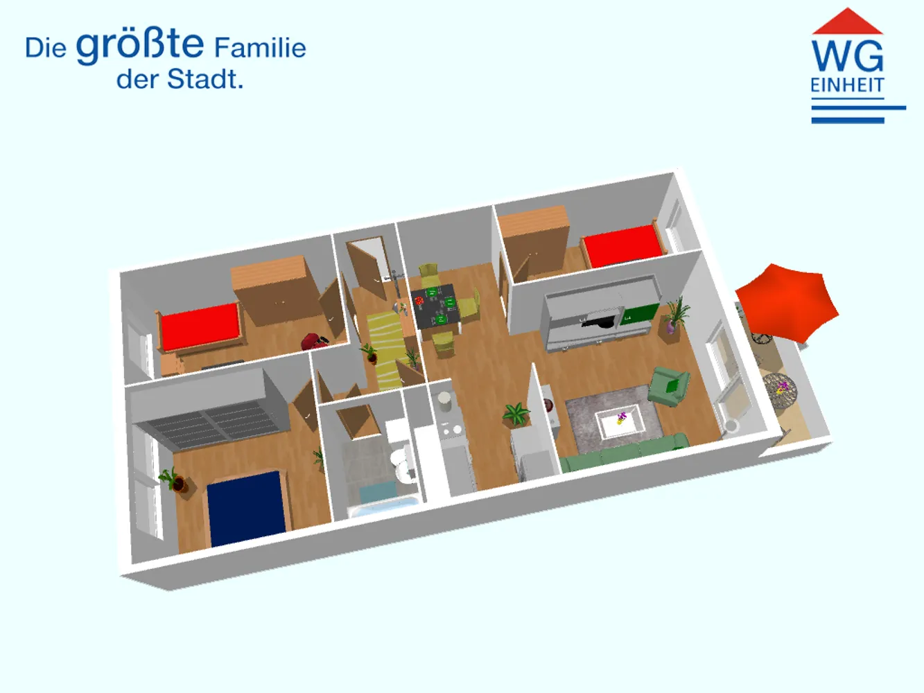 4 Zimmer Wohnung mit 69 m² in Chemnitz – Bild 2