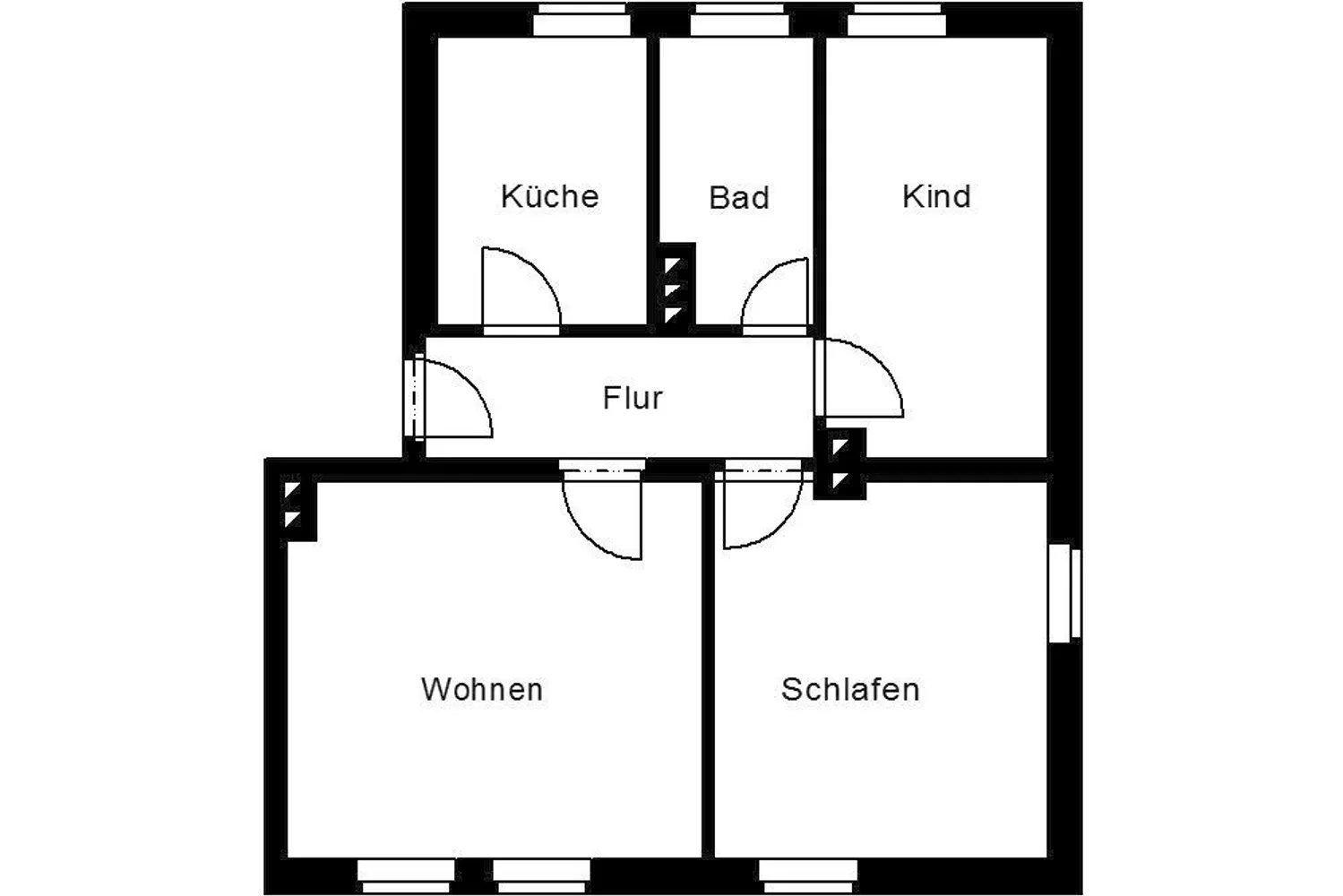 3 Zimmer Wohnung mit 64 m² in Plauen – Bild 2