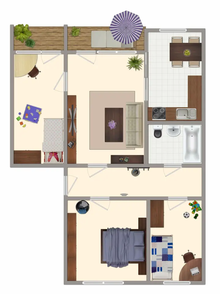 4 Zimmer Wohnung mit 72 m² in Schwerin – Bild 2