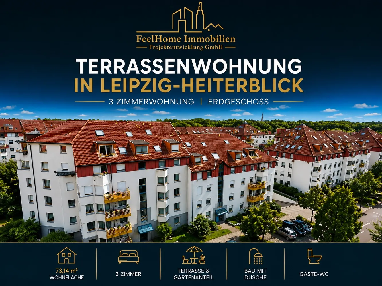 3 Zimmer Wohnung mit 73 m² in Leipzig – Bild 1