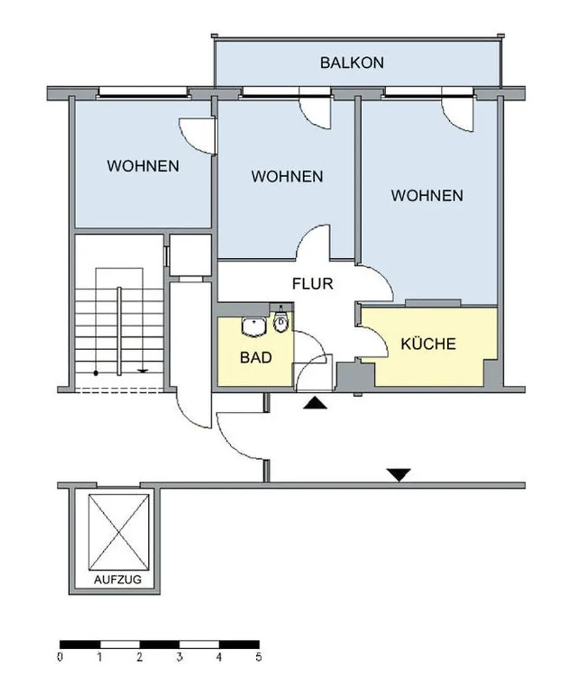 3 Zimmer Wohnung mit 59 m² in Neubrandenburg – Bild 4