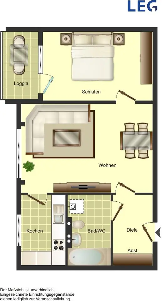 2 Zimmer Wohnung mit 57 m² in Solingen – Bild 2