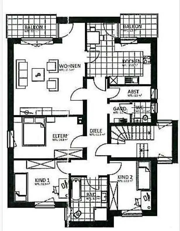 4 Zimmer Wohnung mit 113 m² in Ahaus – Bild 5