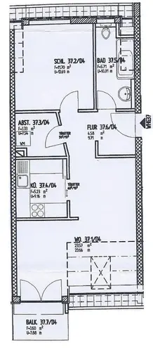 2 Zimmer Wohnung mit 55 m² in Dresden – Bild 2