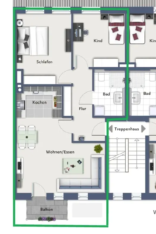 2 Zimmer Wohnung mit 72 m² in Rheine – Bild 5
